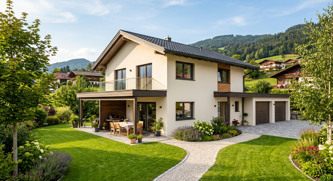 Einfamilienhaus mit großem Garten