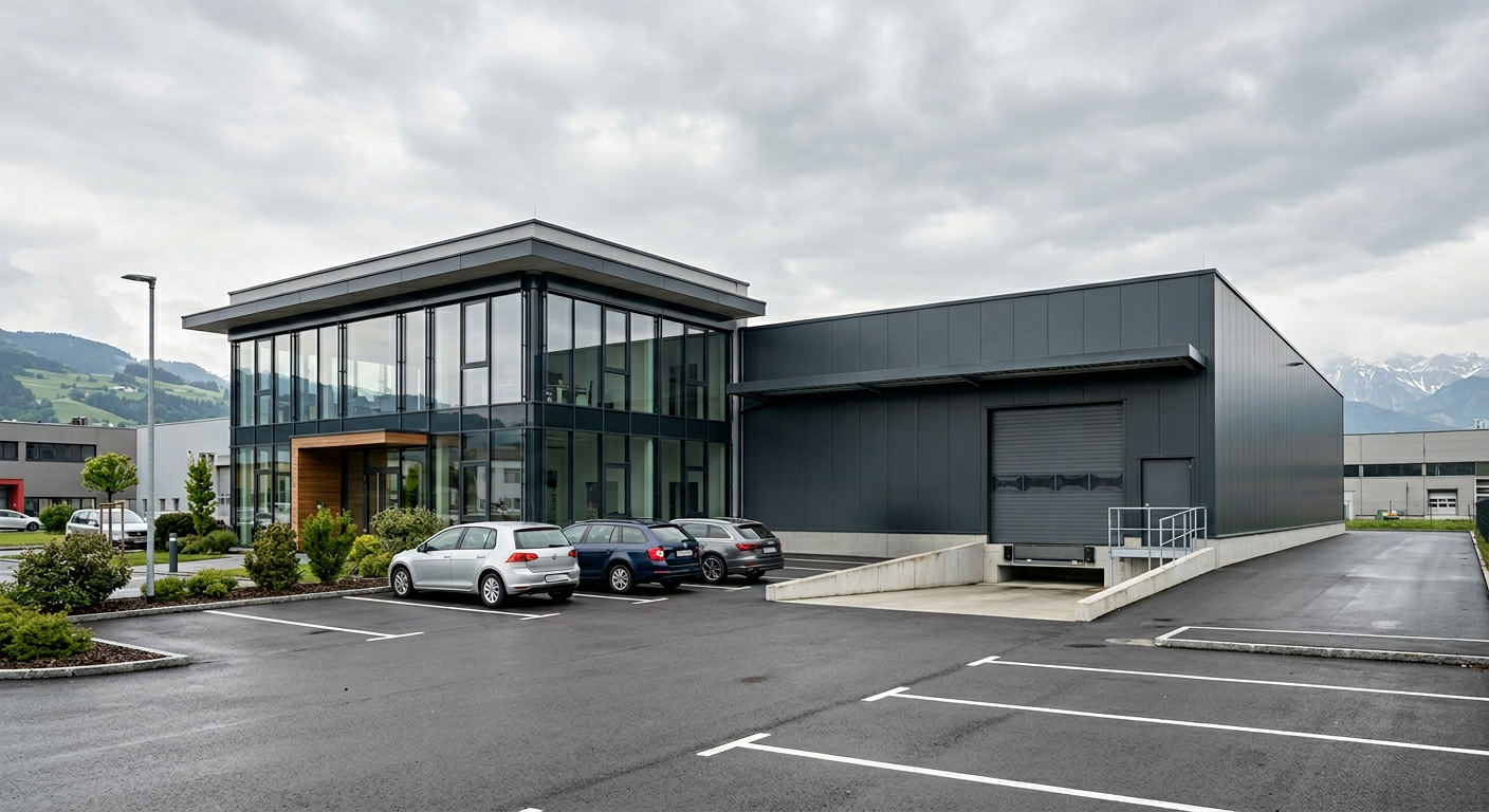 Großzügige Bürofläche mit Lagerhalle — Gewerbepark Linz-Süd